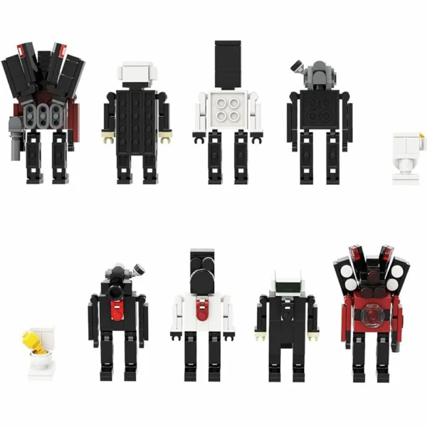 5-in-1 240PCS Toilet Building Block Toiletman Kits Cute Game Model Collection Toy Gift Boys Girls Kids - Image 2