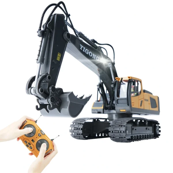 1044 RC Excavator 1/20 2.4GHz 9CH RC Car Construction Truck Engineering 40min Playing Time Vehicles with Light Music Gift Toys for Kids - Image 3