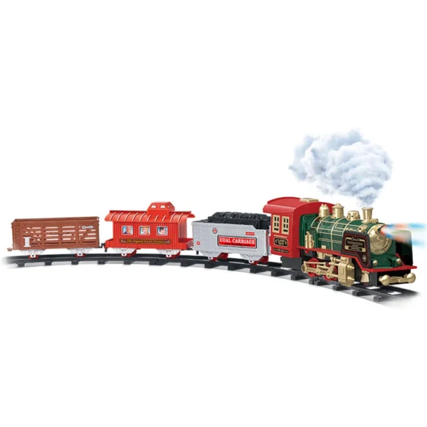 Home     Toys Hobbies and Robot     RC Vehicles     RC Train  TIMELY 3097A 3097B 27MHZ RC Train Electric Track Classic Model Vehicles Smoke LED Lights Music Sound Remote Control Kids Gifts Toys