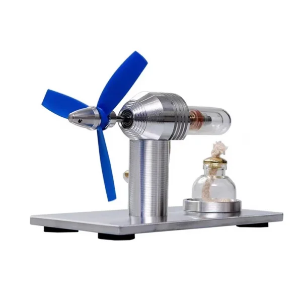 Stirling Engine Model with Fan Blades Physics Experiment Science Discovery Production Invention DIY Project Part Gift Collection Toys - Image 3