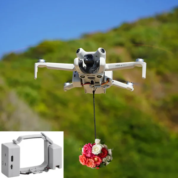 BRDRC Airdrop Air Dropping System Remote Thrower Transport Gift Sea Fishing Delivery Device for DJI MINI 4 PRO RC Drone - Image 2