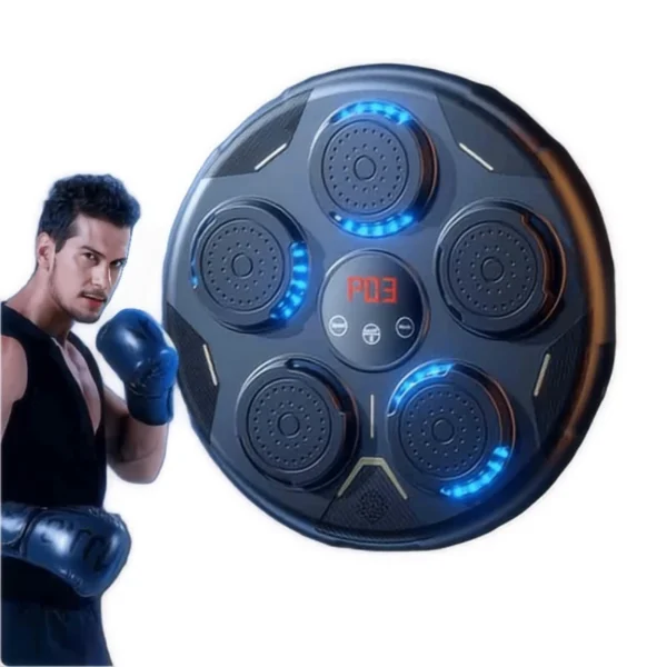 KALOAD Boxing Training Machine bluetooth Electronic Punching Pads Wall Hanging Smart Sandbag for Kids and Adults Home Fitness Fun Christmas Gift - Black