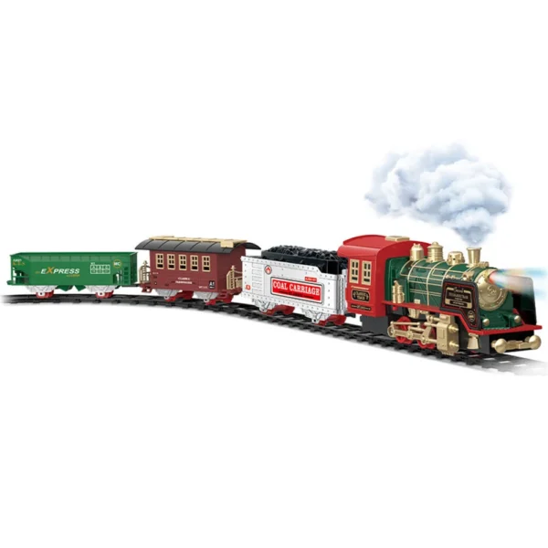 Home     Toys Hobbies and Robot     RC Vehicles     RC Train  TIMELY 3097A 3097B 27MHZ RC Train Electric Track Classic Model Vehicles Smoke LED Lights Music Sound Remote Control Kids Gifts Toys - Image 2