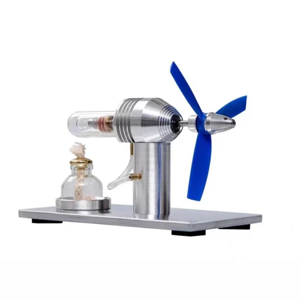 Stirling Engine Model with Fan Blades Physics Experiment Science Discovery Production Invention DIY Project Part Gift Collection Toys - Image 2