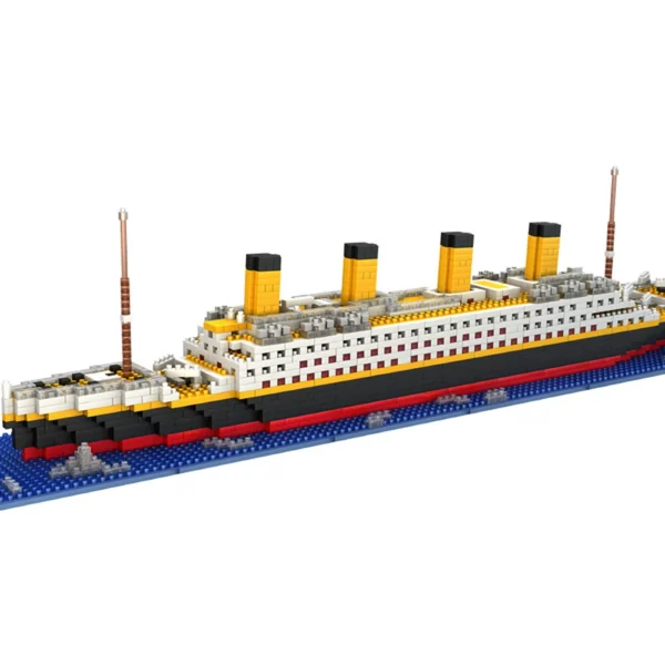 1860pcs Titanic Model Micro Blocks Building Set Puzzle DIY Educational Toy Gift for Adults Children - Image 3
