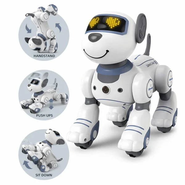 Remote Control Robot Dog Toys for Kids Programmable Smart Interactive Stunt Robot Dog with Touch Function Singing Dancing Walking Smart RC Robot Dog Toy Gift for Boy Girl - Image 2