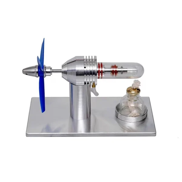 Stirling Engine Model with Fan Blades Physics Experiment Science Discovery Production Invention DIY Project Part Gift Collection Toys