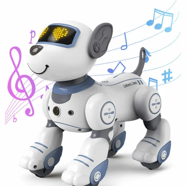 Remote Control Robot Dog Toys for Kids Programmable Smart Interactive Stunt Robot Dog with Touch Function Singing Dancing Walking Smart RC Robot Dog Toy Gift for Boy Girl - Image 3